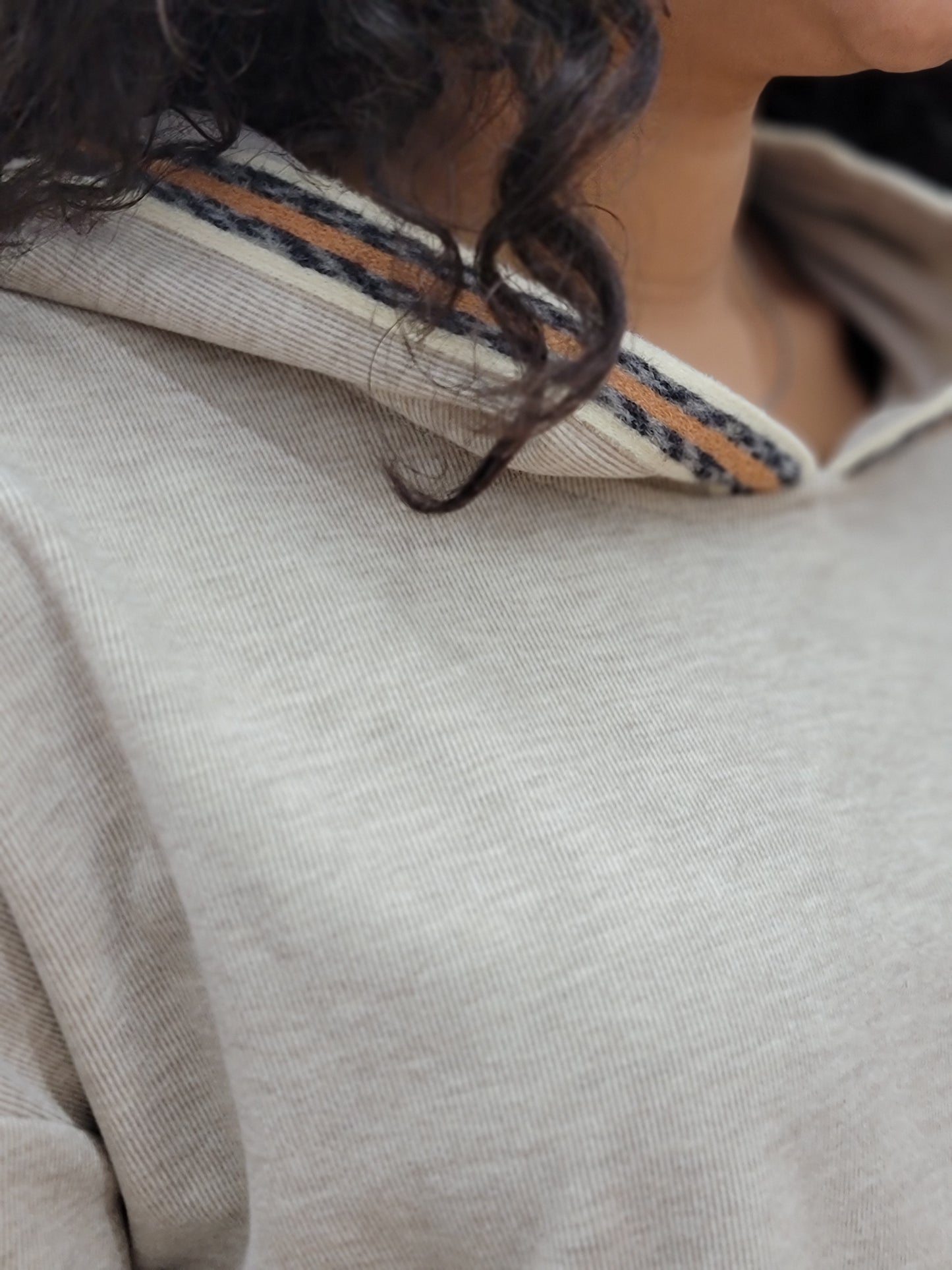 Ruched Sleeve Hoodie Pullover