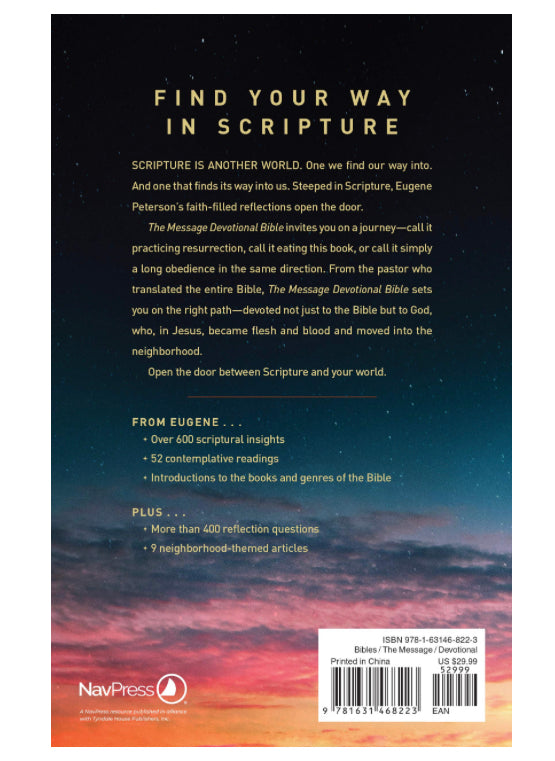 The Message Devotional Bible