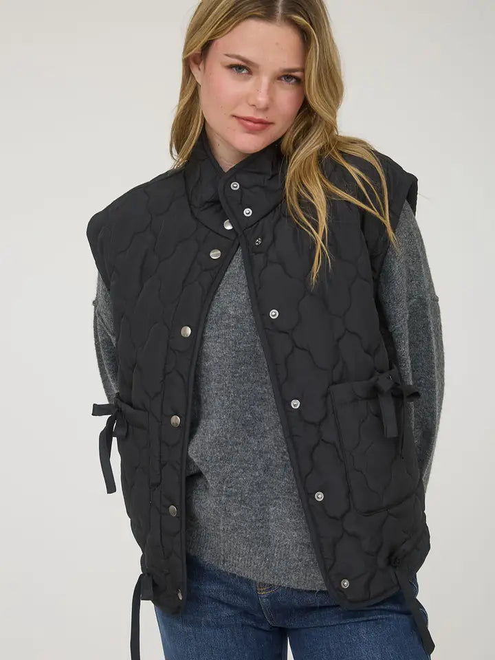 Snap Quilted Vest