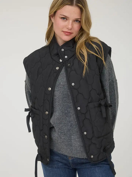 Snap Quilted Vest