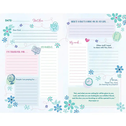 The Prayer Map Bible For Girls Nlv [Sky Blue Shimmer]