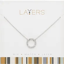 Silver Layers Necklace Options