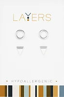 Silver Layers Earring Options