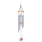 Cardinal Watercolor Red Aluminum Wood Wind Chime