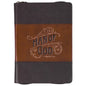 Journal Classic Zip Brown Two-Tone Man of God 1 Tim. 6:11
