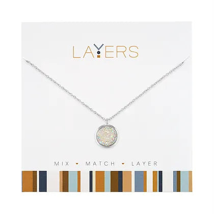 Silver Layers Necklace Options