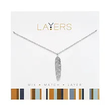 Silver Layers Necklace Options