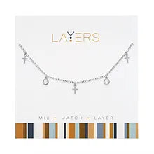 Silver Layers Necklace Options