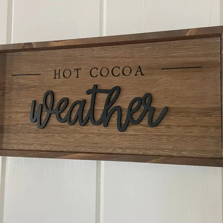 Merry/Cocoa Laser Christmas Frame (Reversible)