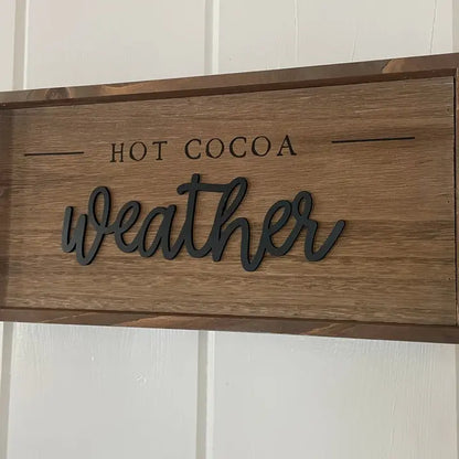 Merry/Cocoa Laser Christmas Frame (Reversible)