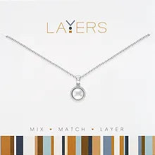 Silver Layers Necklace Options