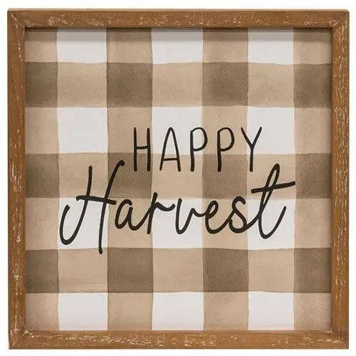 Happy Harvest Wood Sign