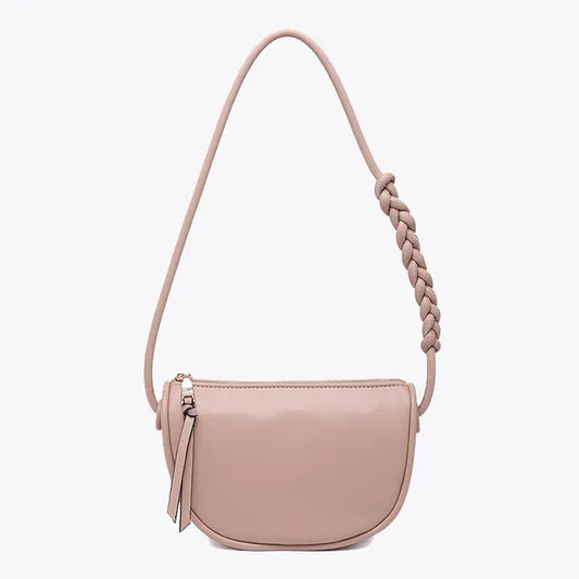 Annaka Half Moon Shoulder Bag – Knotted Strap