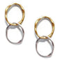 Pink Gold Silver Earrings