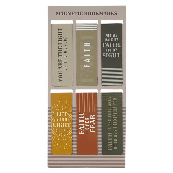 Faith Over Fear Magnetic Bookmark Set