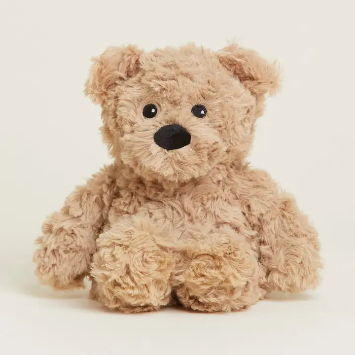 Brown Curly Bear Warmies Junior
