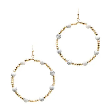 Zevia Howlite Earring