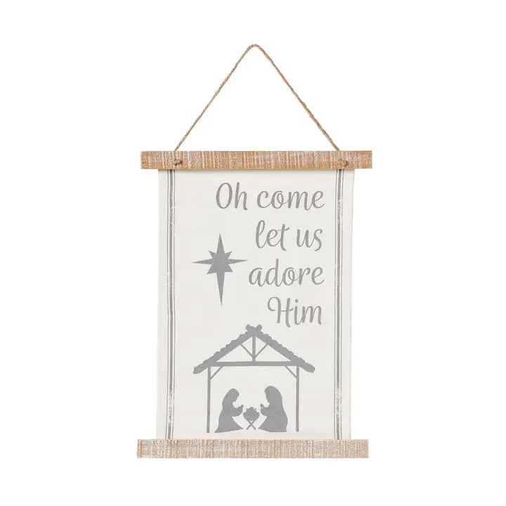 Adore Him Christmas Banner