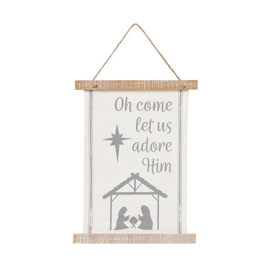 Adore Him Christmas Banner