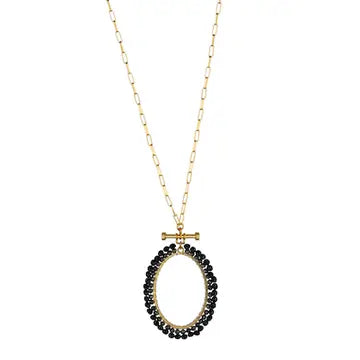 Dion Gold Black Necklace
