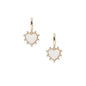 Vily White Heart Earrings