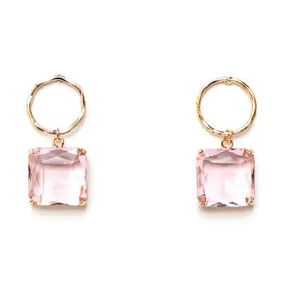 Phoebe Pink Quartz Earrings
