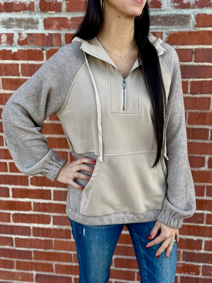 French Terry Half Zip