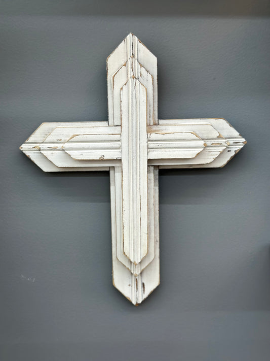 F2F Wood Cross White