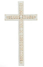 Large Beaded Wood Cross