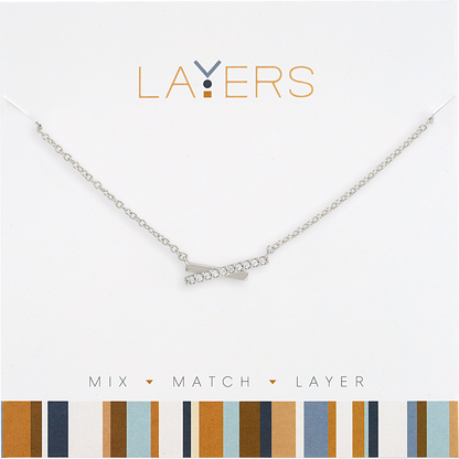 Silver Layers Necklace Options