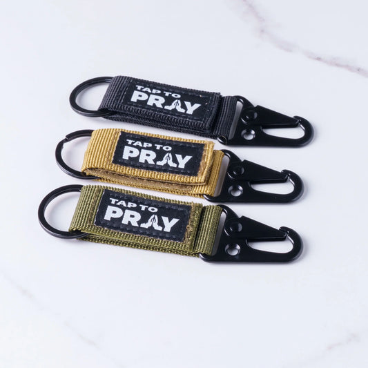 Tap To Pray Tactical Carabiner Keychain