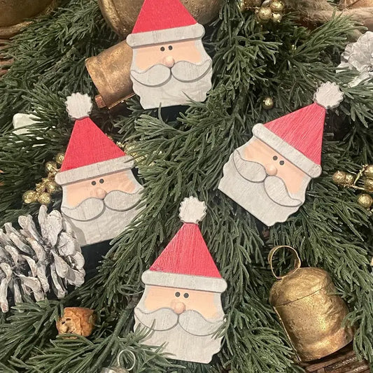 Mini Christmas Santas, Set of 4