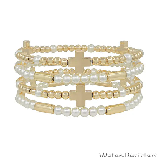Kid Gold Pearl Bracelet
