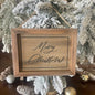Merry Christmas Wood Wash Ornament