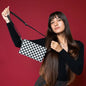 Riley Checkered 3 Compartment Crossbody/Wristlet