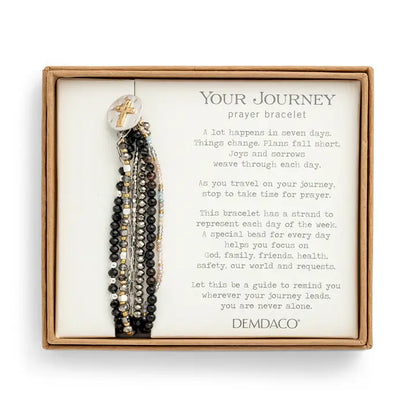 Beaded Prayer Bracelet - Black