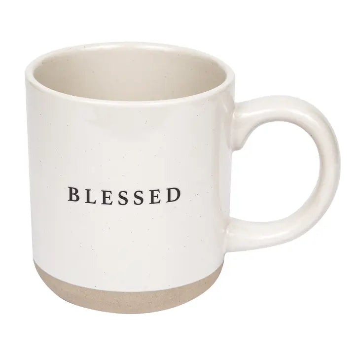 Blessed Cream Stoneware Mug