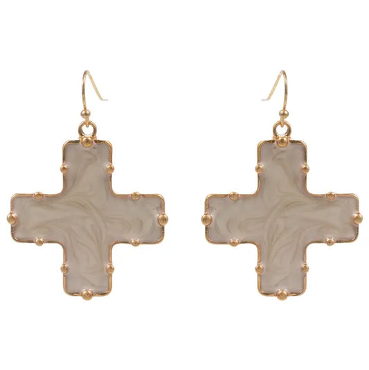 Virdie White Earrings