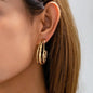 Gold-Tone Triple Layer Hoop Earrings