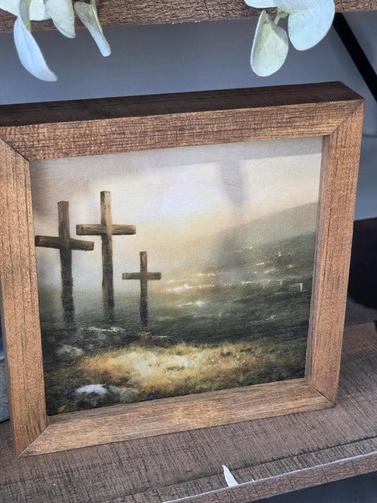 8x8 3 Wooden Crosses