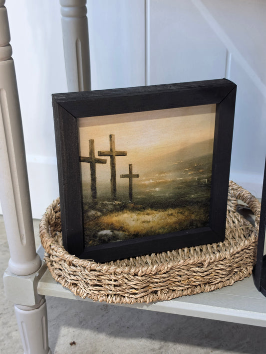 3 Wooden Crosses