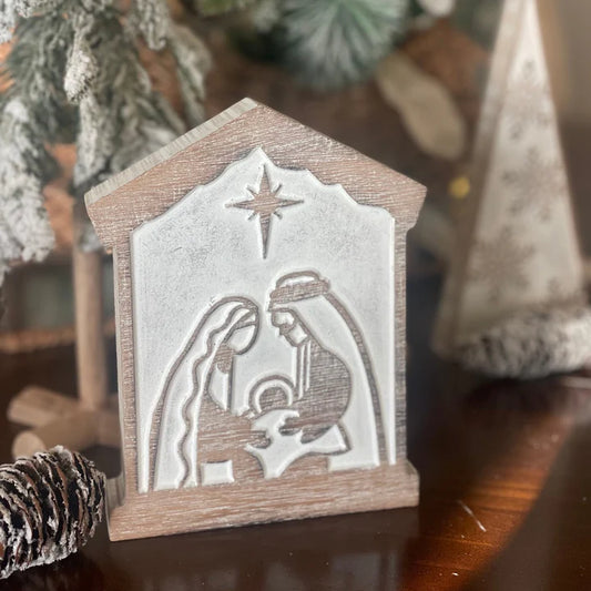 Carved Nativity Scene