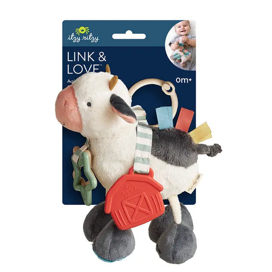 Itzy Ritzy Cow Activity Plush