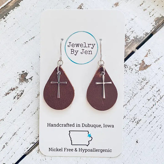 Cross Charm Earring