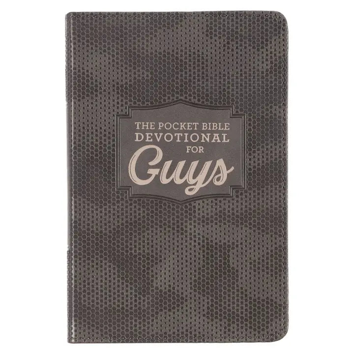 Pocket Bible Devotional For Guys Faux Leather