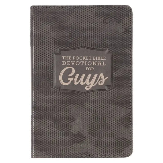 Pocket Bible Devotional For Guys Faux Leather