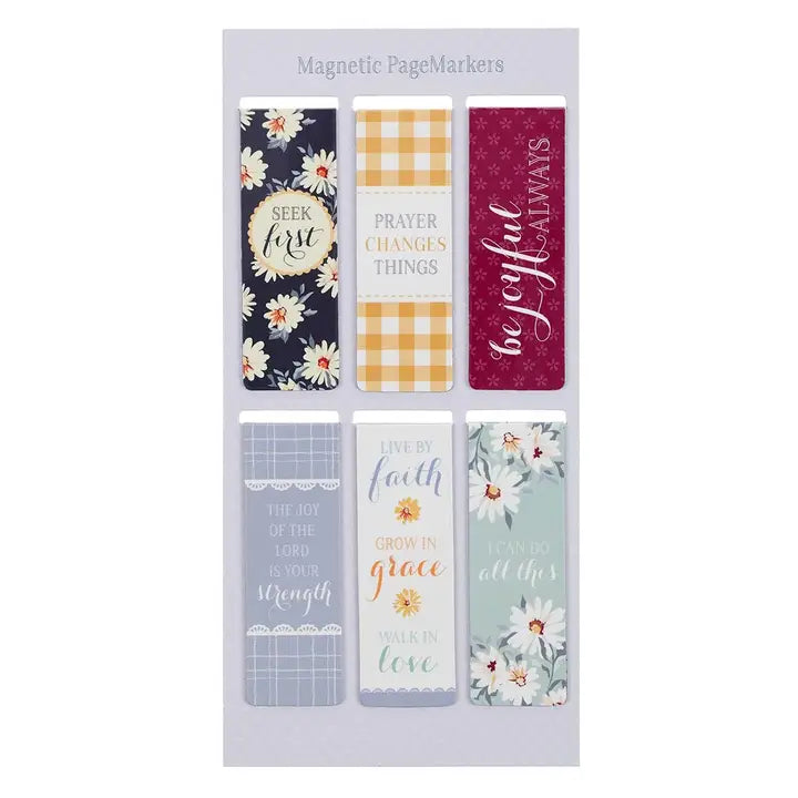 Magnetic Bookmark Set Daisy