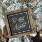 Holy Night Black Wash Christmas Ornament