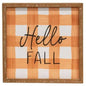 Hello Fall Wood Sign