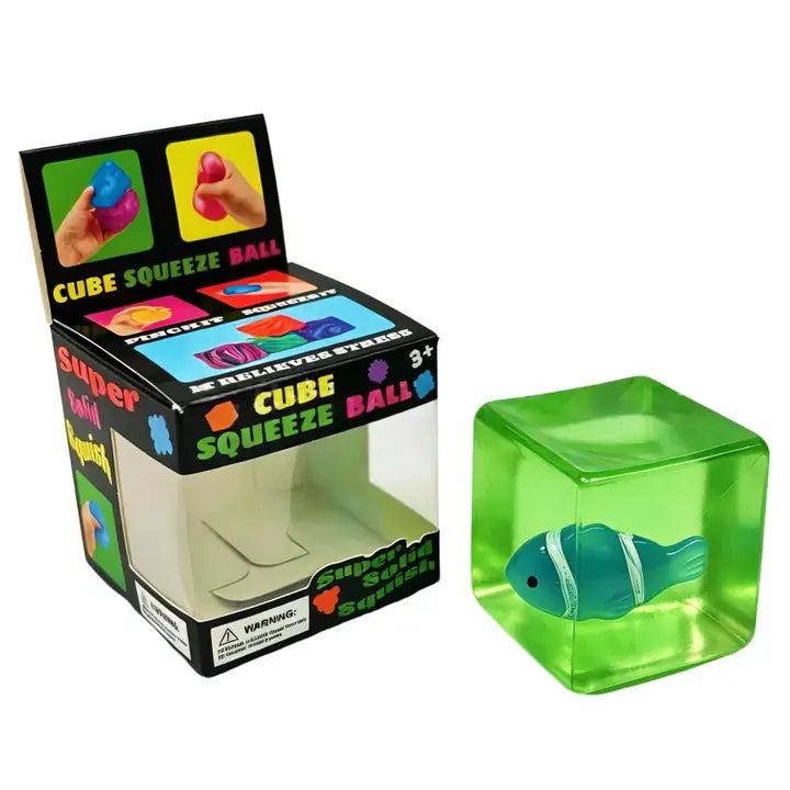 Glow-in-The-Dark Clownfish Ice Cube Squishy